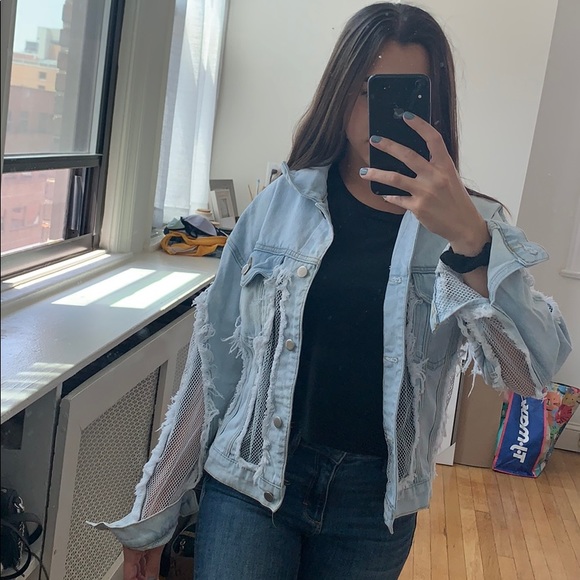 Mesh Jean Jacket - Picture 5 of 8